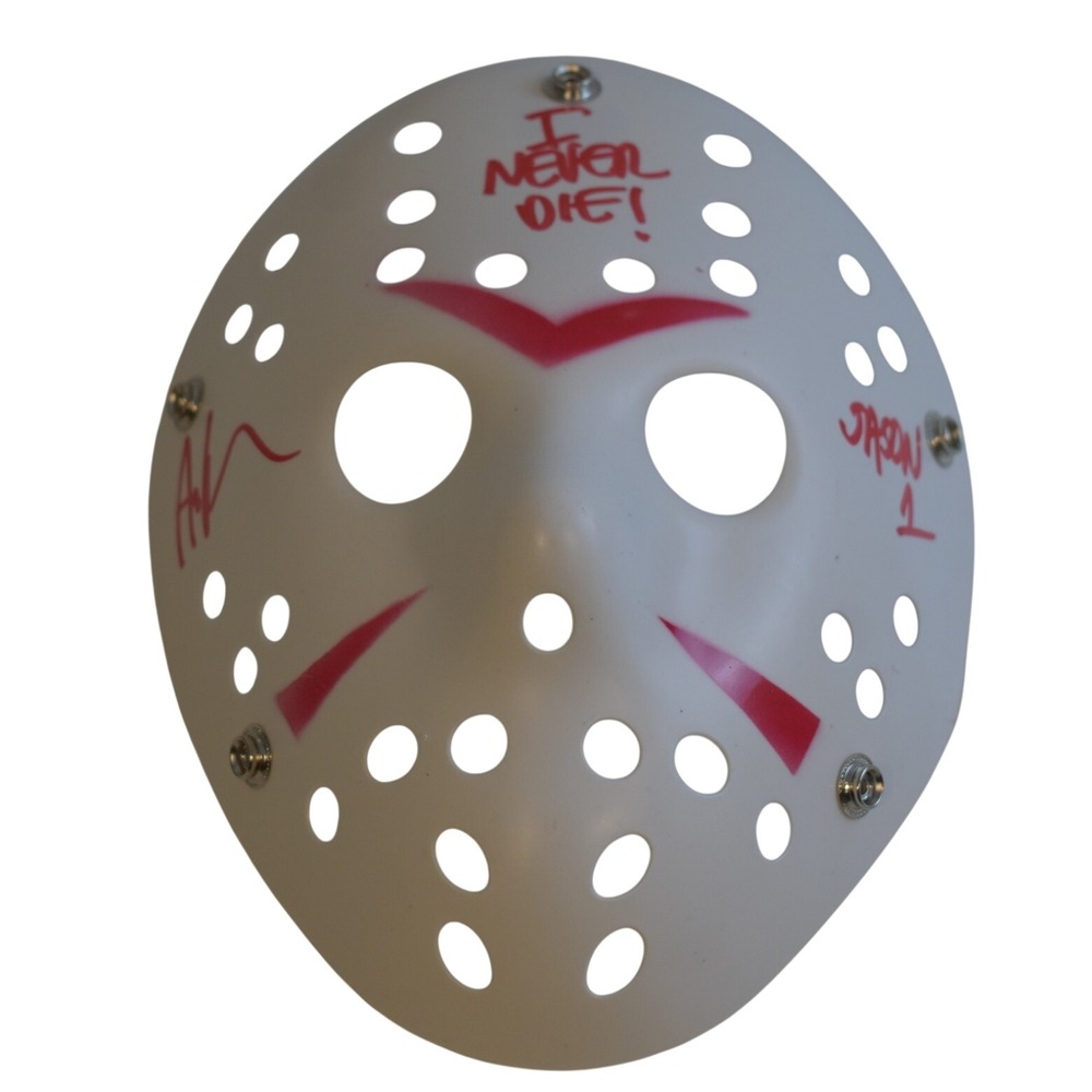Ari Lehman autographed signed mask Jason Voorhees Friday the 13th Beckett 7